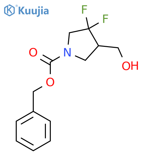 Benzyl 3,3-difluoro-4-(hydroxymethyl)pyrrolidine-1-carboxylate structure