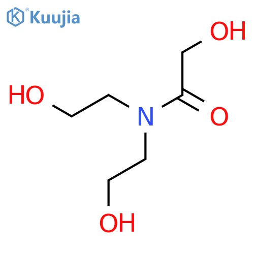 Acetamide,2-hydroxy-N,N-bis(2-hydroxyethyl)- structure