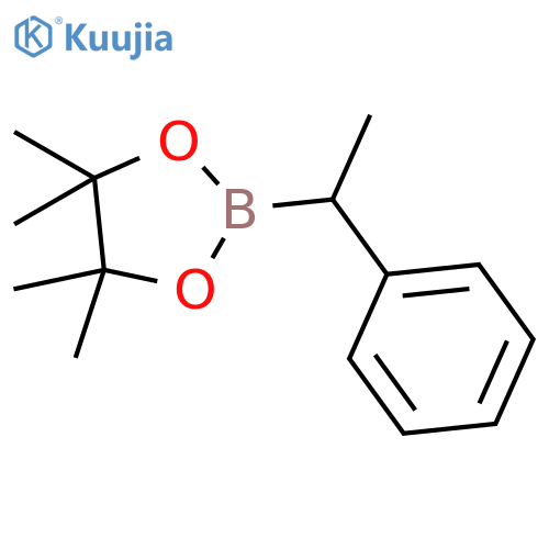 4,4,5,5-Tetramethyl-2-(1-phenylethyl)-1,3,2-dioxaborolane structure