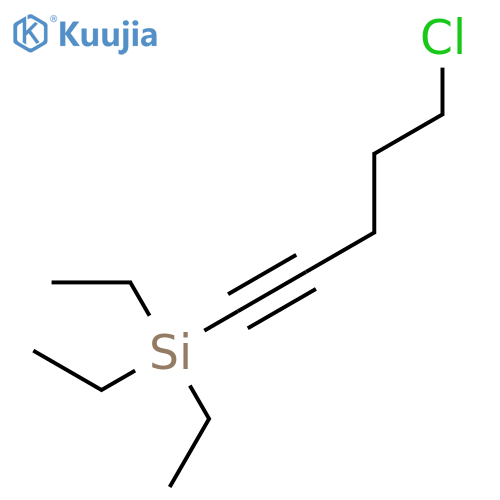 Silane,(5-chloro-1-pentyn-1-yl)triethyl- structure