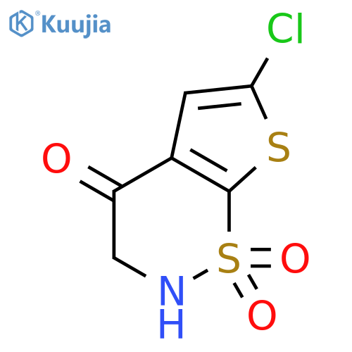 6-Chloro-2H-thieno[3,2-e][1,2]thiazin-4(3H)-one 1,1-dioxide structure