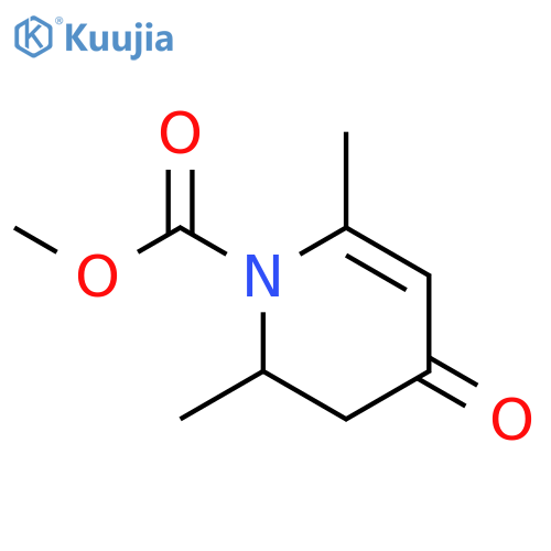 1(2H)-Pyridinecarboxylic acid, 3,4-dihydro-2,6-dimethyl-4-oxo-, methyl ester structure