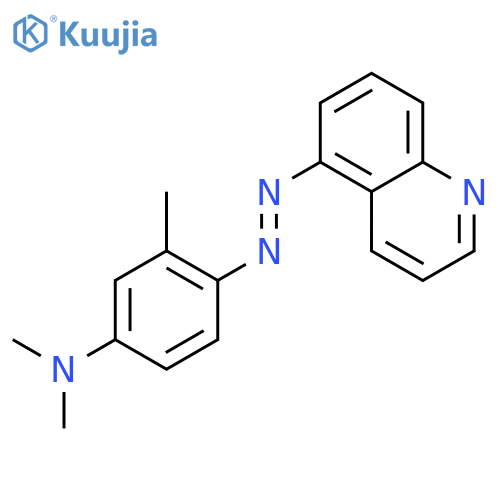 Benzenamine,N,N,3-trimethyl-4-[2-(5-quinolinyl)diazenyl]- structure