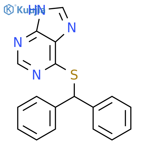 9H-Purine,6-[(diphenylmethyl)thio]- structure
