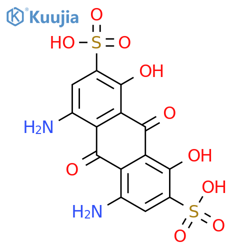 2,7-Anthracenedisulfonicacid, 4,5-diamino-9,10-dihydro-1,8-dihydroxy-9,10-dioxo- structure