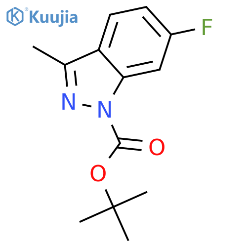 tert-Butyl 6-fluoro-3-methyl-1H-indazole-1-carboxylate structure