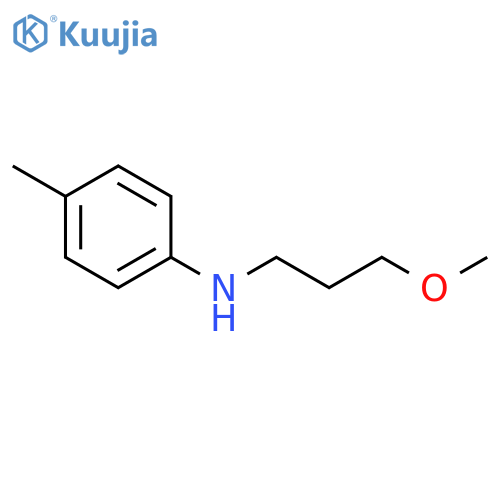 N-(3-methoxypropyl)-4-methylaniline structure