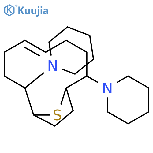 Piperidine,1,1'-(13-thiabicyclo[8.2.1]tridec-5-ene-2,9-diyl)bis- structure