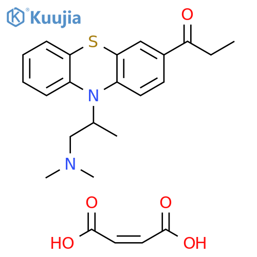 1-Propanone, 1-[10-[2-(dimethylamino)propyl]-10H-phenothiazin-2-yl]-,(2Z)-2-butenedioate structure