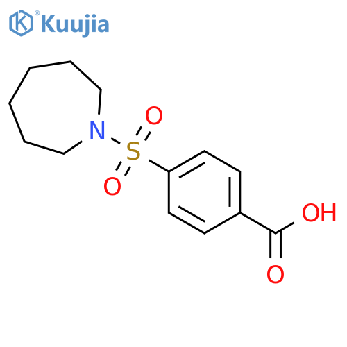 4-(azepane-1-sulfonyl)benzoic acid structure