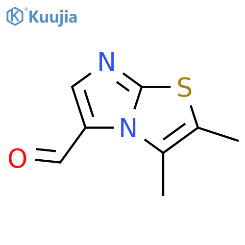 2,3-dimethylimidazo2,1-b1,3thiazole-5-carbaldehyde structure