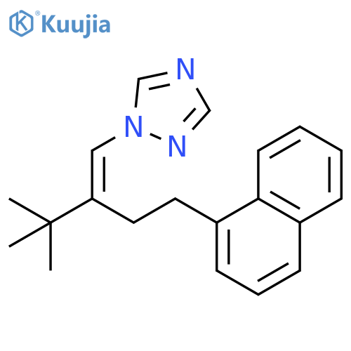 1H-1,2,4-Triazole, 1-[3,3-dimethyl-2-[2-(1-naphthalenyl)ethyl]-1-butenyl]- structure