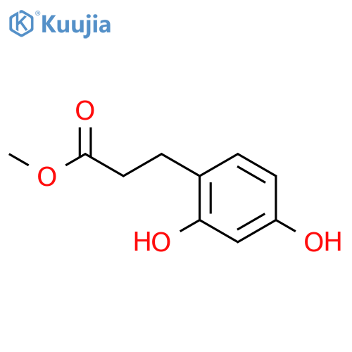 Methyl 3-(2,4-dihydroxyphenyl)propanoate structure