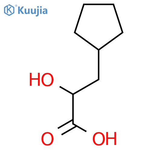 (2r)-3-cyclopentyl-2-hydroxypropanoic Acid structure