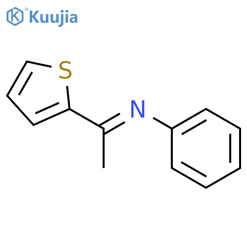 Benzenamine,N-[1-(2-thienyl)ethylidene]- structure