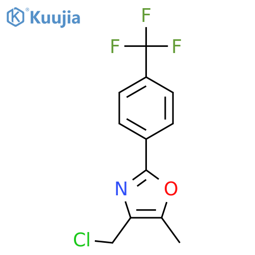 2-(4-Trifluoromethylphenyl)-4-Chloromethyl-5-Methyloxazole structure