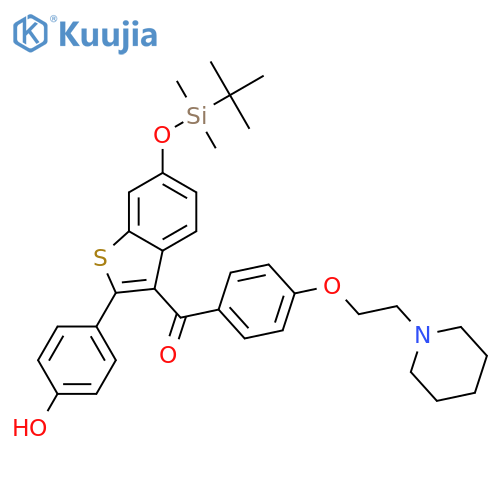 6-tert-Butyldimethylsilyl-4’-hydroxy Raloxifene structure