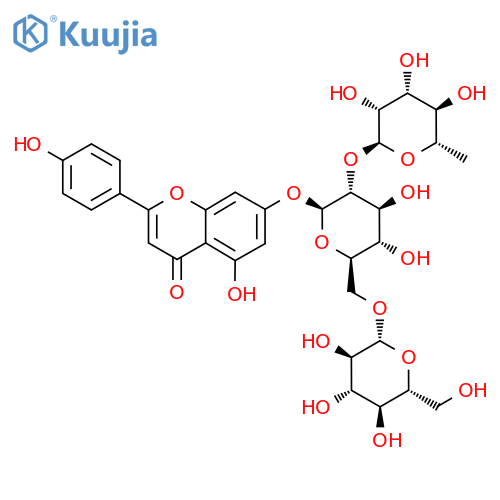 Apigenin-7-O-(2G-rhamnosyl)gentiobioside structure