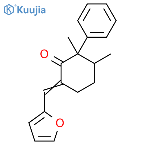 6-(Furan-2-ylmethylidene)-2,3-dimethyl-2-phenylcyclohexan-1-one structure