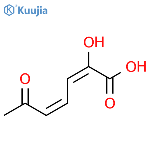 2,4-Heptadienoic acid, 2-hydroxy-6-oxo-, (E,Z)- structure