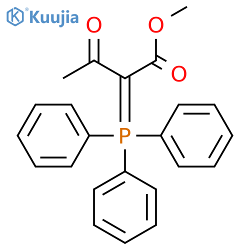 Butanoic acid, 3-oxo-2-(triphenylphosphoranylidene)-, methyl ester structure