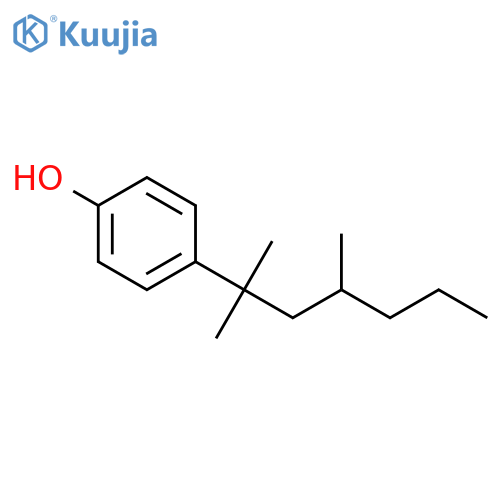 Phenol, 4-(1,1,3-trimethylhexyl)- structure