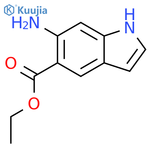Ethyl 6-Amino-1H-indole-5-carboxylate structure