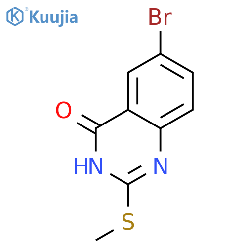 6-bromo-2-(methylsulfanyl)-3,4-dihydroquinazolin-4-one structure