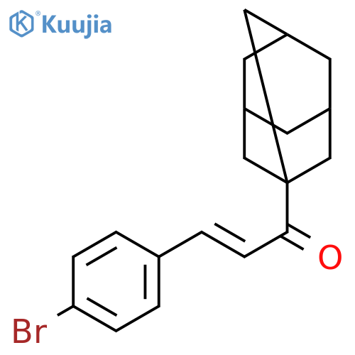 (2E)-1-(adamantan-1-yl)-3-(4-bromophenyl)prop-2-en-1-one structure