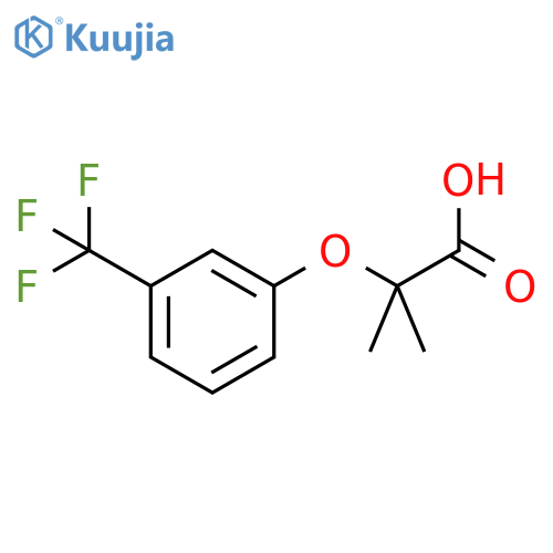 2-Methyl-2-3-(trifluoromethyl)phenoxypropanoic acid structure