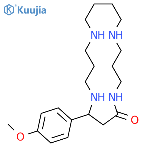 1,5,9,13-Tetraazacycloheptadecan-6-one, 8-(4-methoxyphenyl)- structure