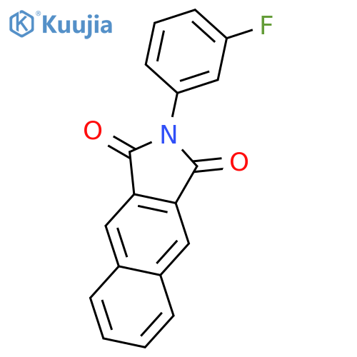 1H-Benz[f]isoindole-1,3(2H)-dione, 2-(3-fluorophenyl)- structure
