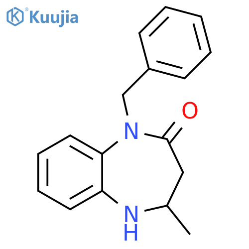 1-Benzyl-4-methyl-2,3,4,5-tetrahydro-1H-1,5-benzodiazepin-2-one structure
