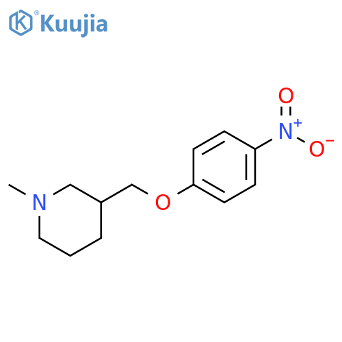 Piperidine, 1-methyl-3-[(4-nitrophenoxy)methyl]- structure