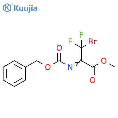Propanoic acid,3-bromo-3,3-difluoro-2-[[(phenylmethoxy)carbonyl]imino]-, methyl ester structure