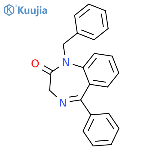 2H-1,4-Benzodiazepin-2-one, 1,3-dihydro-5-phenyl-1-(phenylmethyl)- structure