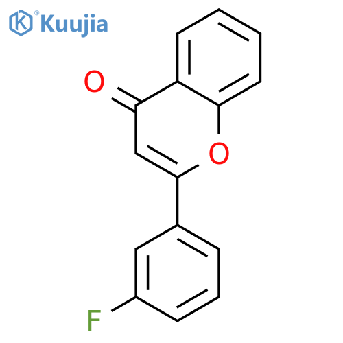 2-(3-fluorophenyl)chromen-4-one structure