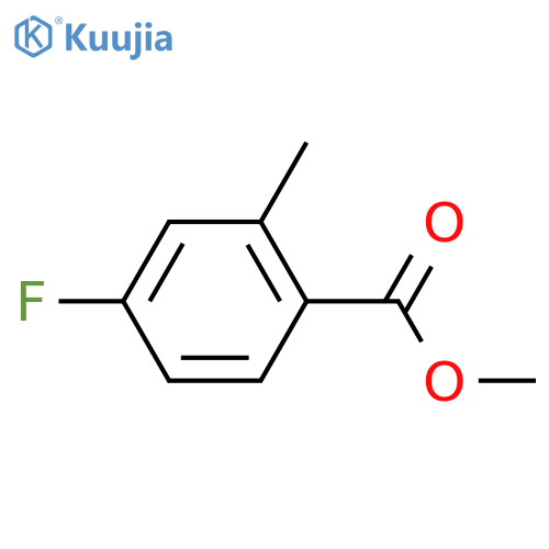 Methyl 4-fluoro-2-methylbenzoate structure
