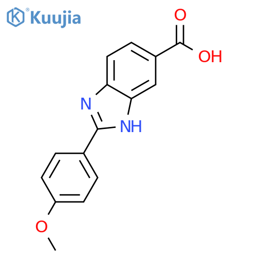 2-(4-Methoxyphenyl)-1H-benzimidazole-5-carboxylic acid structure