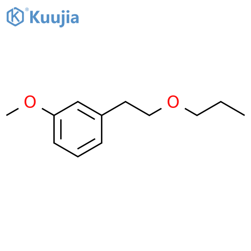 Benzene, 1-methoxy-3-(2-propoxyethyl)- structure