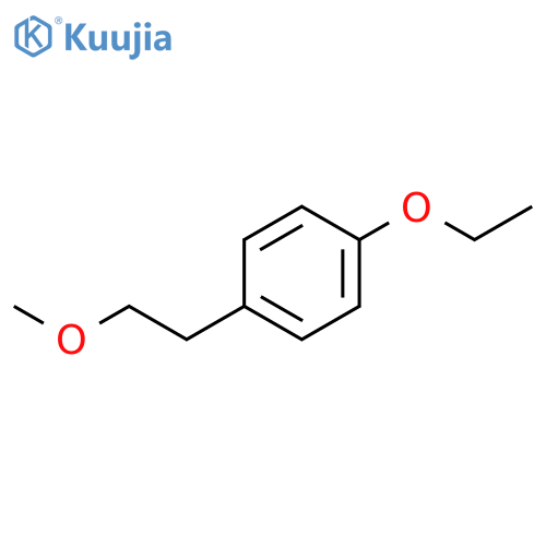 Benzene, 1-ethoxy-4-(2-methoxyethyl)- structure