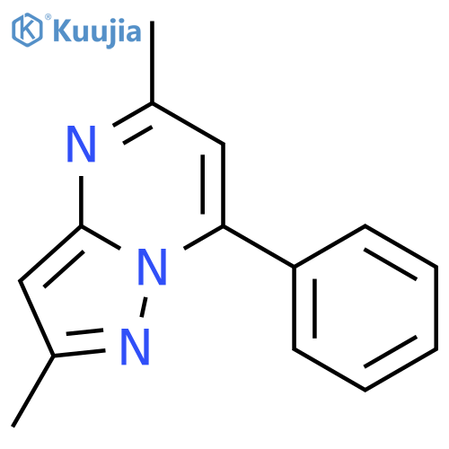 Pyrazolo[1,5-a]pyrimidine, 2,5-dimethyl-7-phenyl- structure