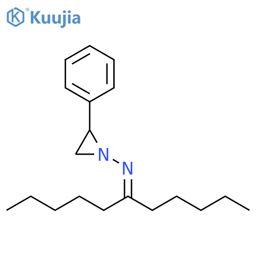 1-Aziridinamine, N-(1-pentylhexylidene)-2-phenyl- structure
