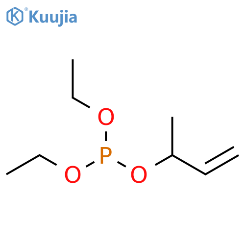 Phosphorous acid, diethyl 1-methyl-2-propenyl ester structure