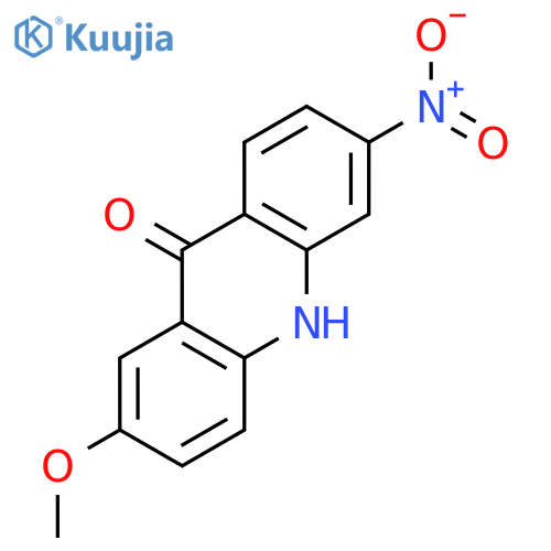 9(10H)-Acridinone, 2-methoxy-6-nitro- structure