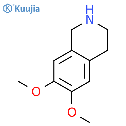 6,7-Dimethoxy-1,2,3,4-tetrahydroisoquinoline structure