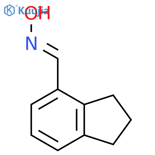 N-(2,3-dihydro-1H-inden-4-yl)methylidenehydroxylamine structure
