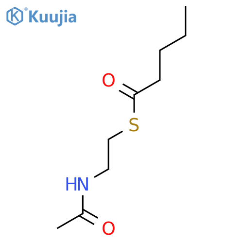 Pentanethioic acid, S-[2-(acetylamino)ethyl] ester structure
