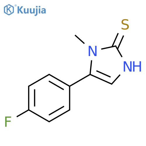 5-(4-fluorophenyl)-1,3-dihydro-1-methyl-2H-Imidazole-2-thione structure