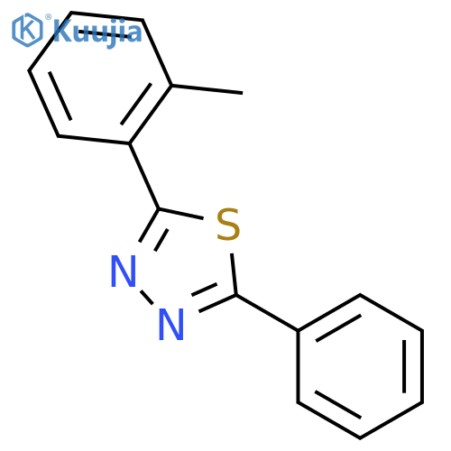 1,3,4-Thiadiazole, 2-(2-methylphenyl)-5-phenyl- structure